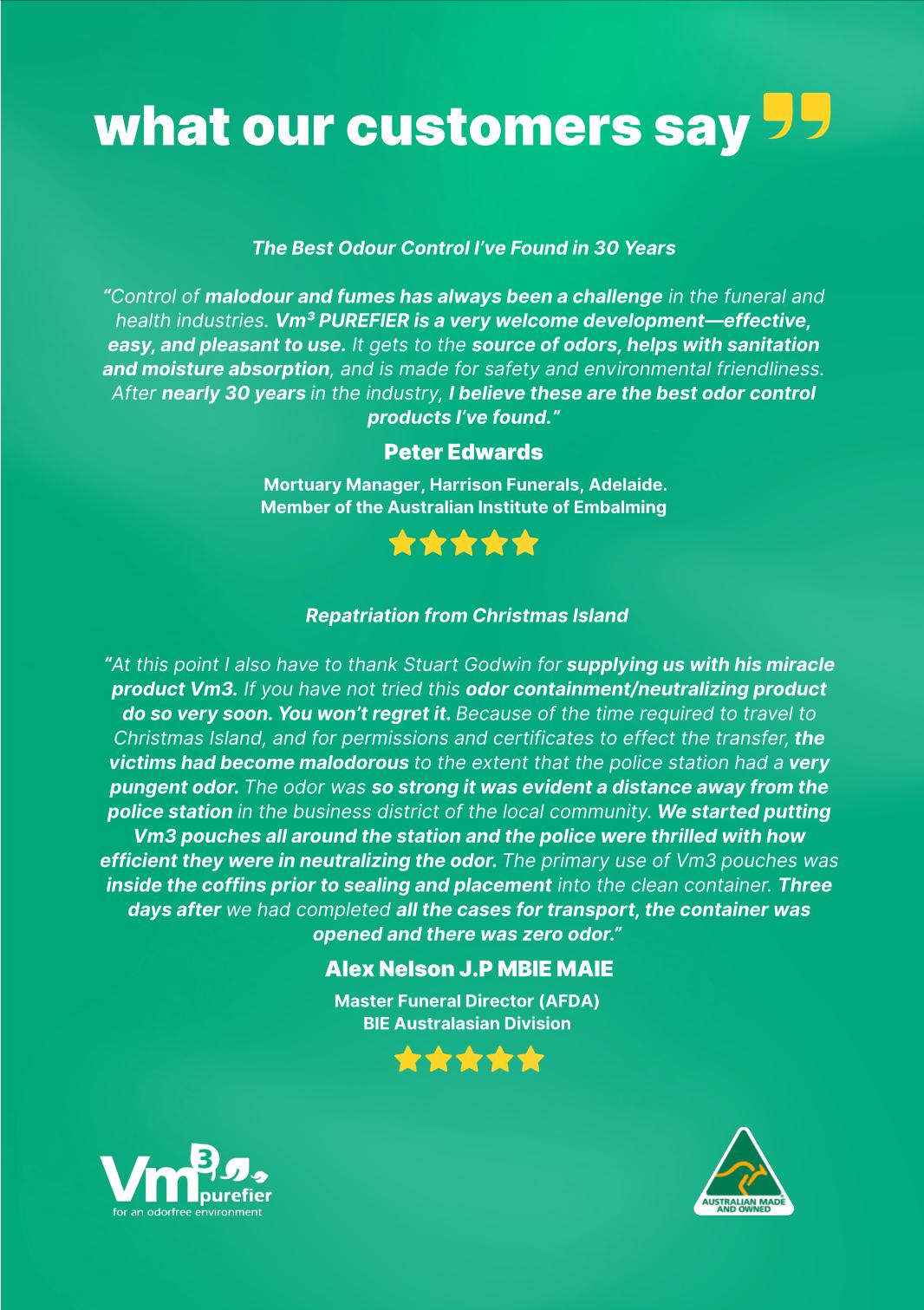 Customer Testimonials